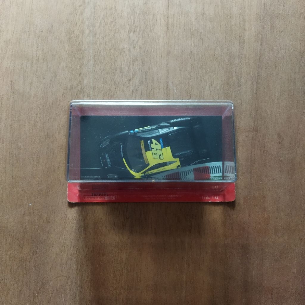 Mobil balap Valentino Rossi 1:43 Altaya 2009 6h Vallelunga Ferrari 430 GT3 Scuderia