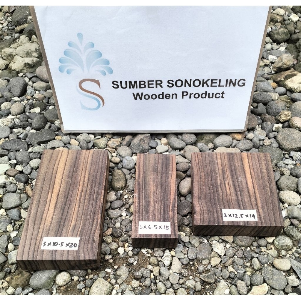 Kayu SONOKELING Serat Lurus Akar