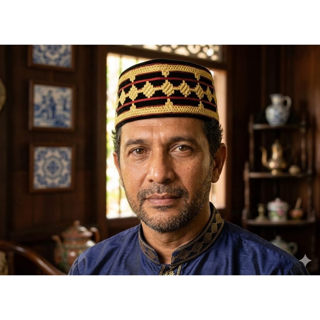 PP 0086dst. Peci/songkok tenun tapis Lampung, Sumatra