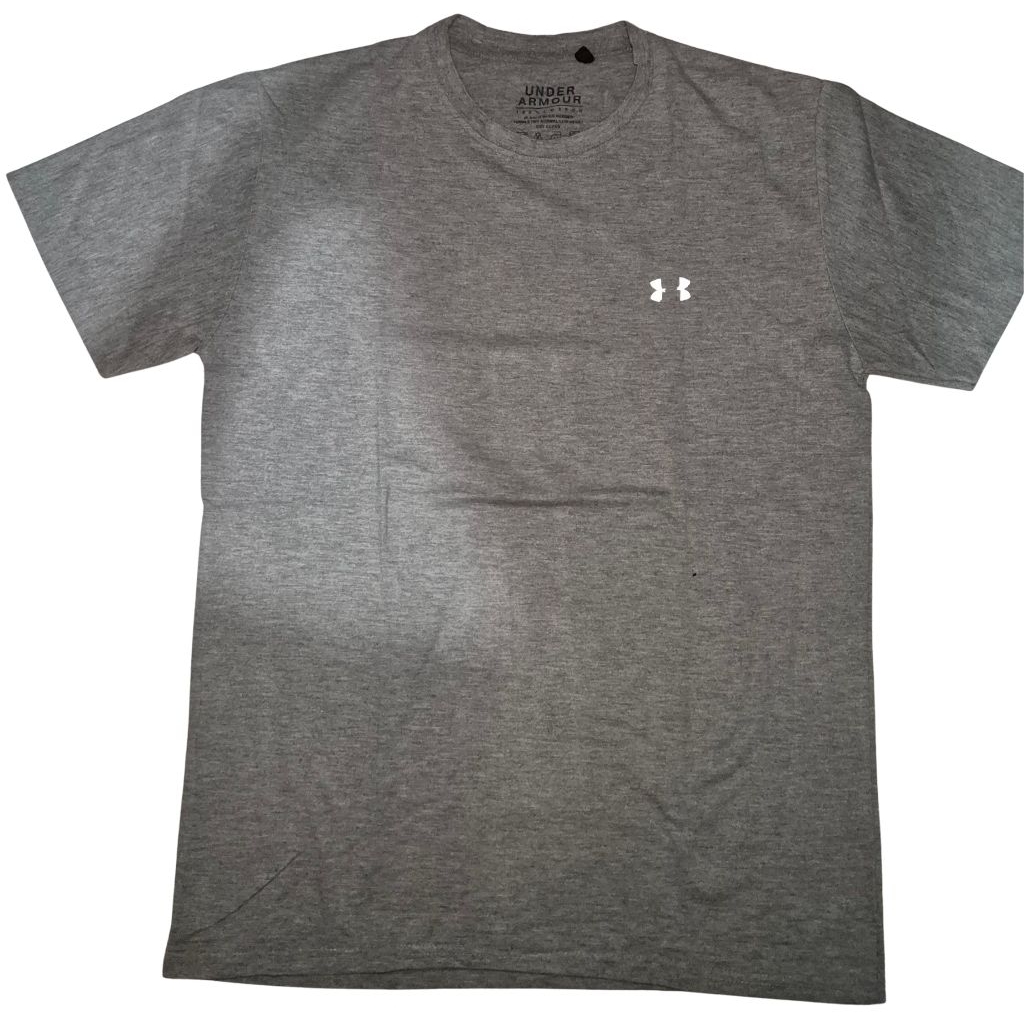 Kaos Under Armour Original Pria Abu Abu Size S/M Second Sport Gym 68x48