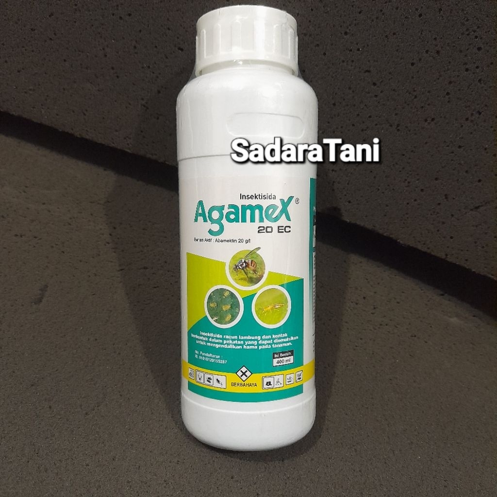Insektisida Agamex 20EC 400ml Bahan aktif : Abamektin 20g/l