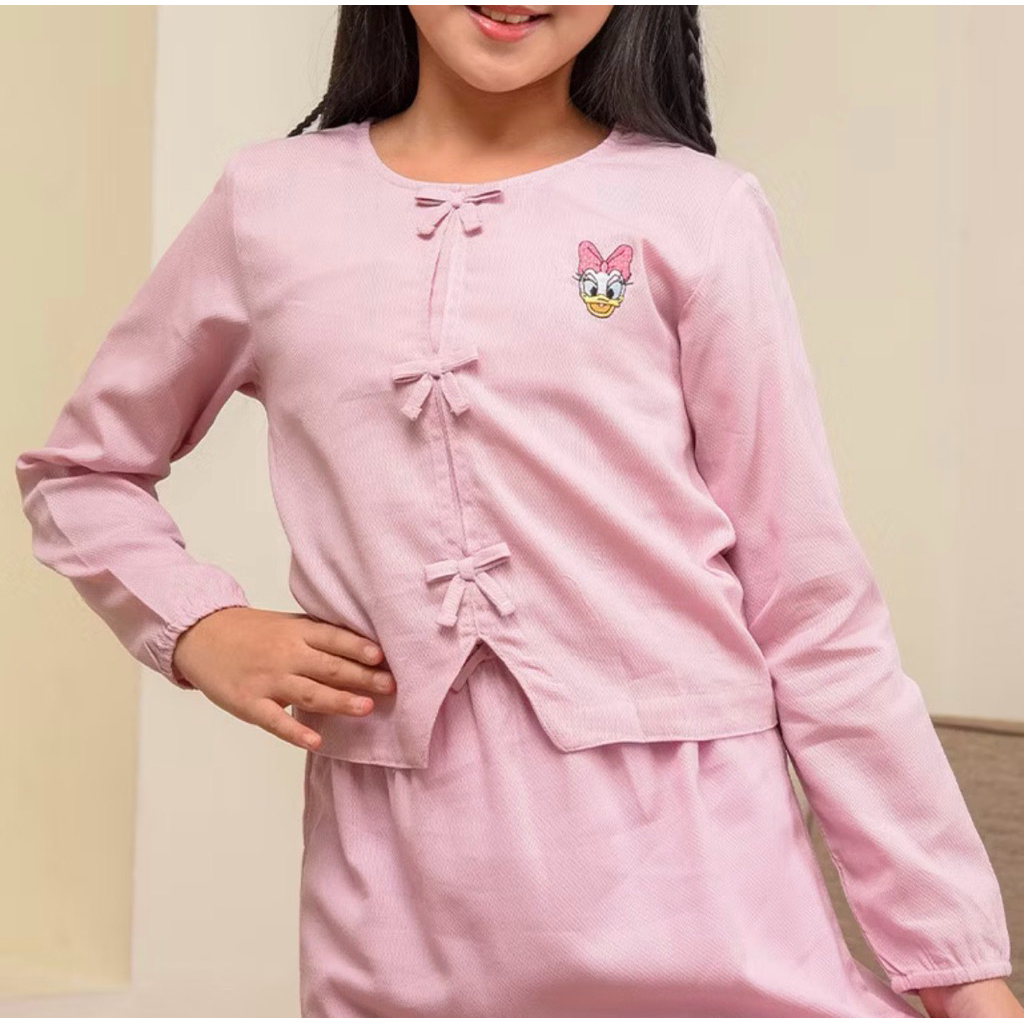 Blouse Lengan Panjang Anak Perempuan Pink Size 10 That’s Donald Rodeo Junior (New)