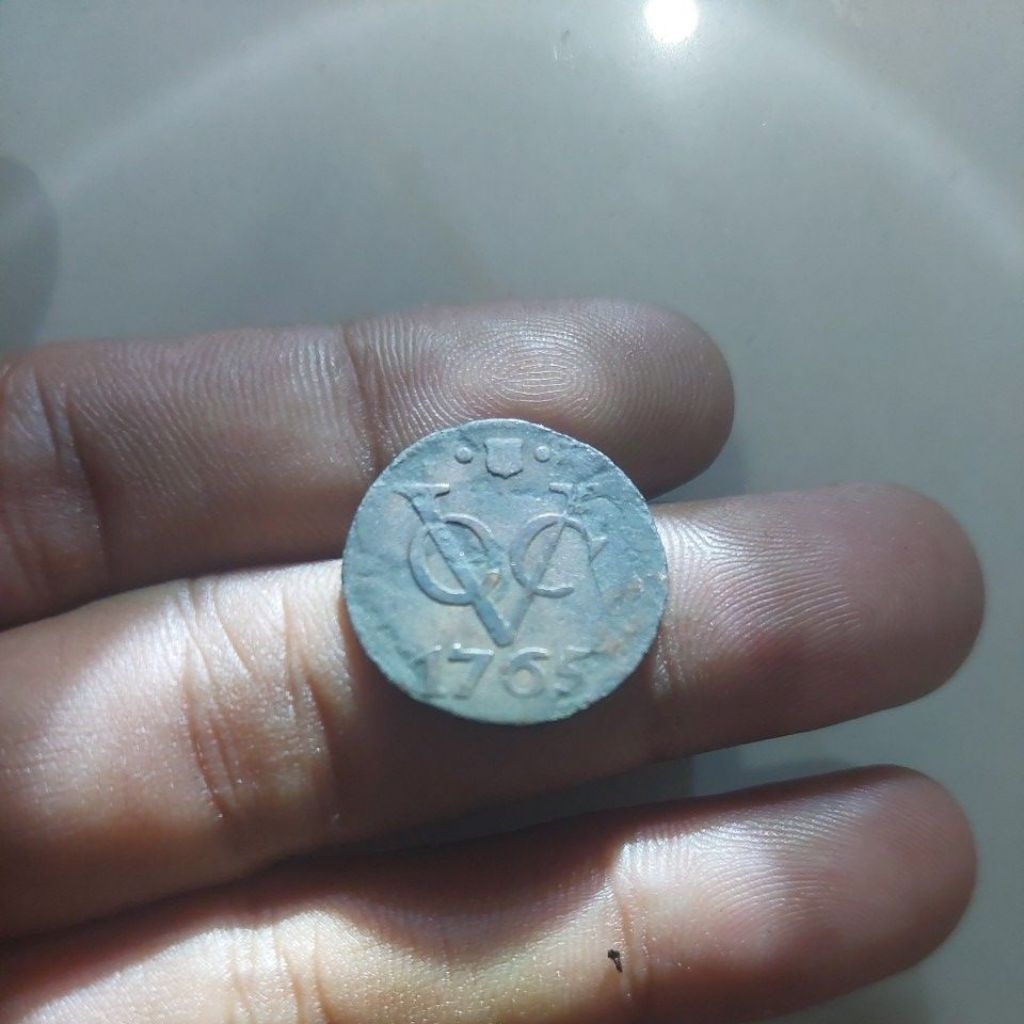 Koin Voc utrech 1765 VF asli.