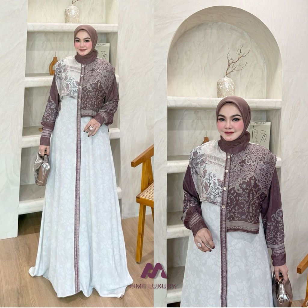 [BISA COD] GAMIS LEBARAN ELLIORA ORI HMF LUXURY/GAMISLEBARAN/OTTDKONDANGAN
