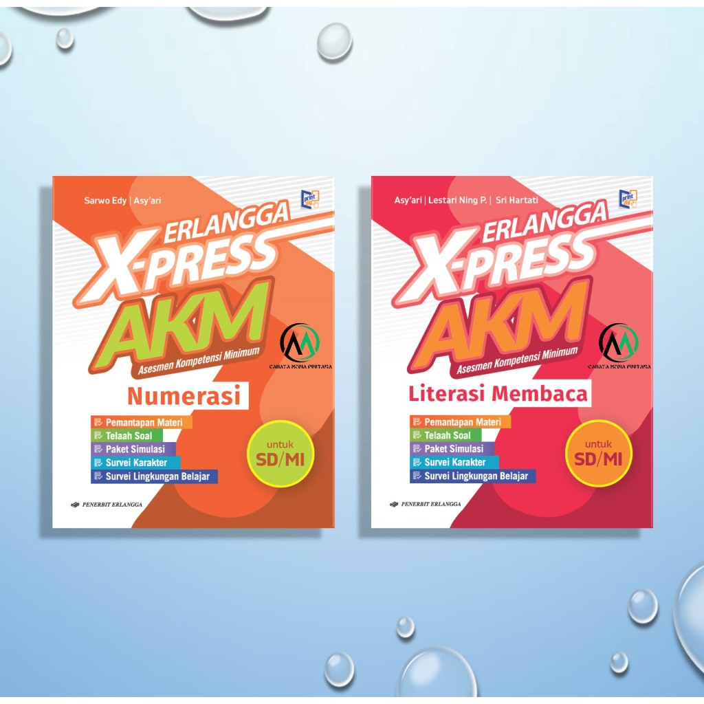 [Penerbit Erlangga] ERLANGGA X-PRESS AKM NUMERASI & LITERASI MEMBACA SD/MI ORIGINAL