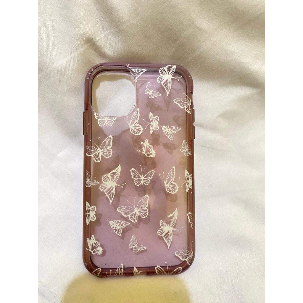 CASETiFY X White Butterfly Purple Color Transparent Case For Iphone 11 [PRELOVED]