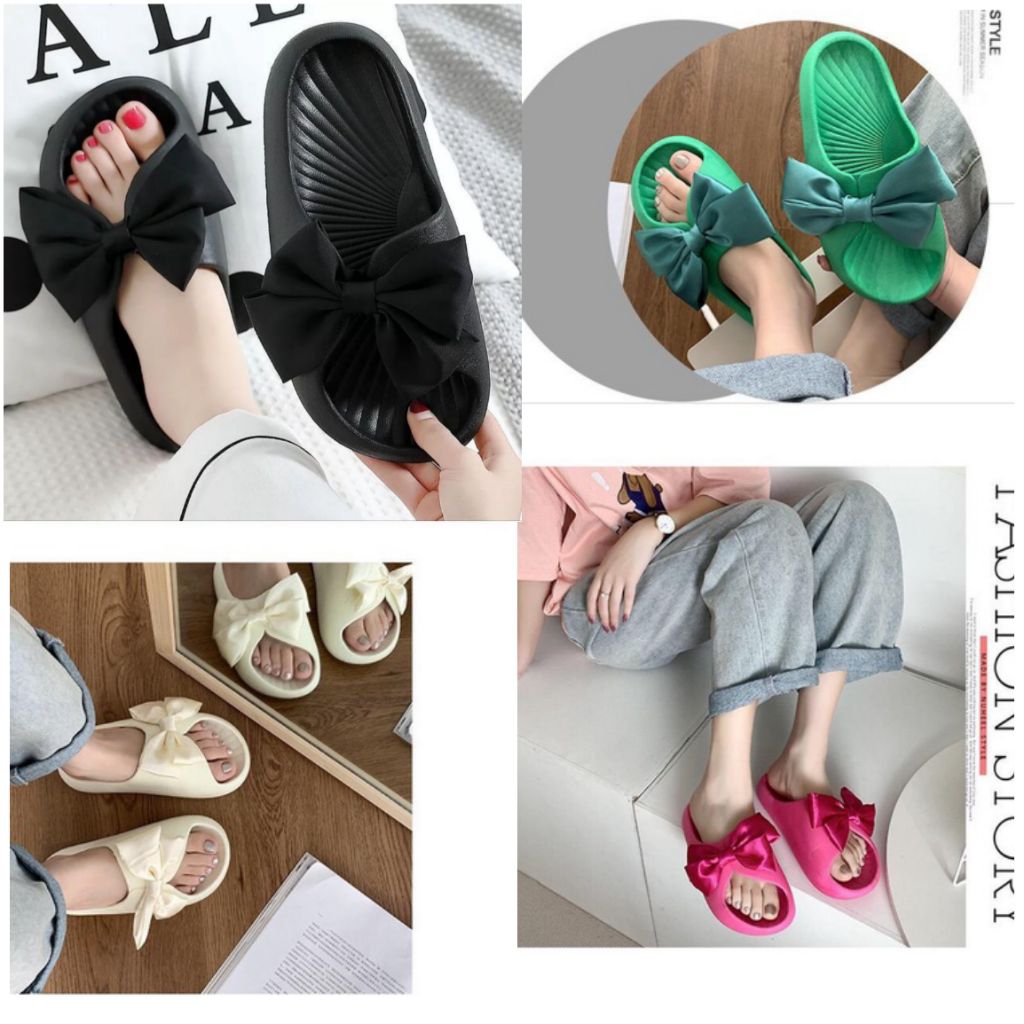 PROMO CUCI GUDANG Sandal Wanita Selop Pita Butterfly Jelly Import Balance 1991-A3 Korean Style Kekin