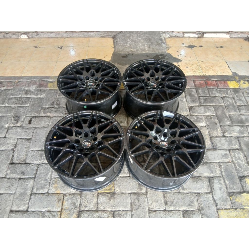 VELG MOBIL SECOND GAMEN HSR BMW RING 18 LEBAR 8,5/9,5 PCD LUBANG BAUT 5X120 ET25 BMW PELEK BEKAS