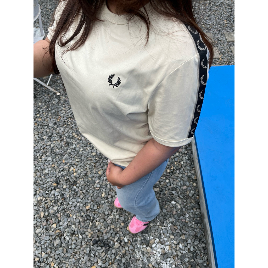 Fred Perry Contrast Taped Oatmealt Original