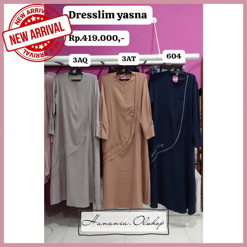 DISKON RABBANI - NEW ARRIVAL Dresslim Yasna Rabbani | gamis rabbani | gamis polos | dress rabbani | 