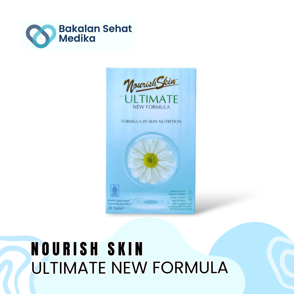 BSM (ECER) NOURISH SKIN ULTIMATE NEW FORMULA 1 Tablet Mencerahkan, dan Mengatasi Jerawat
