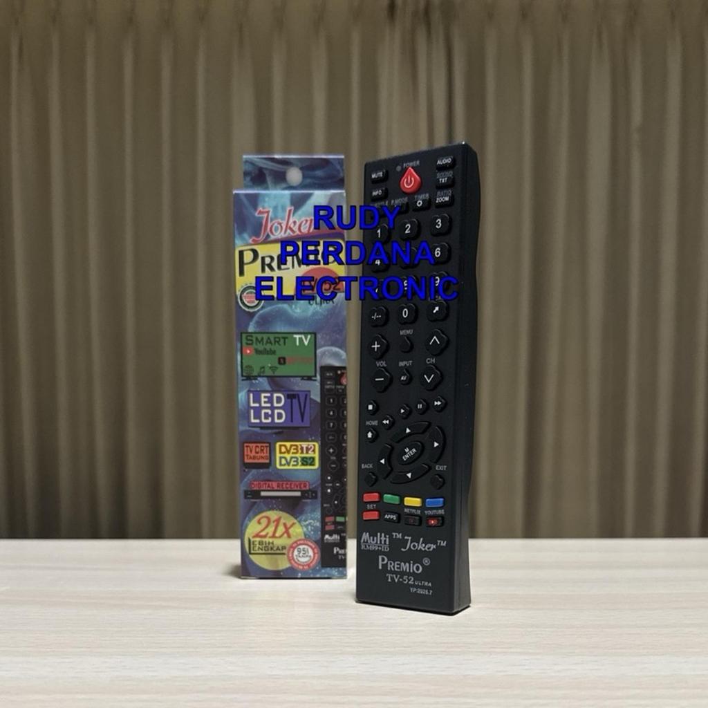 REMOTE REMOT TELEVISI TV SMART LED LCD CRT TABUNG STB SET TOP BOX DVBT2 DVB T2 DIGITAL RECEIVER PARA