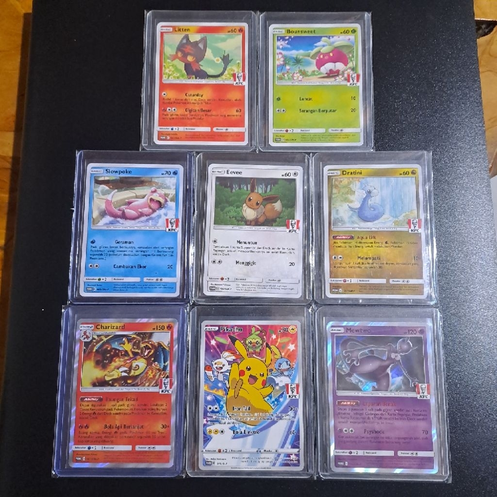 KARTU POKEMON PROMO PIKACHU KFC FULLSET