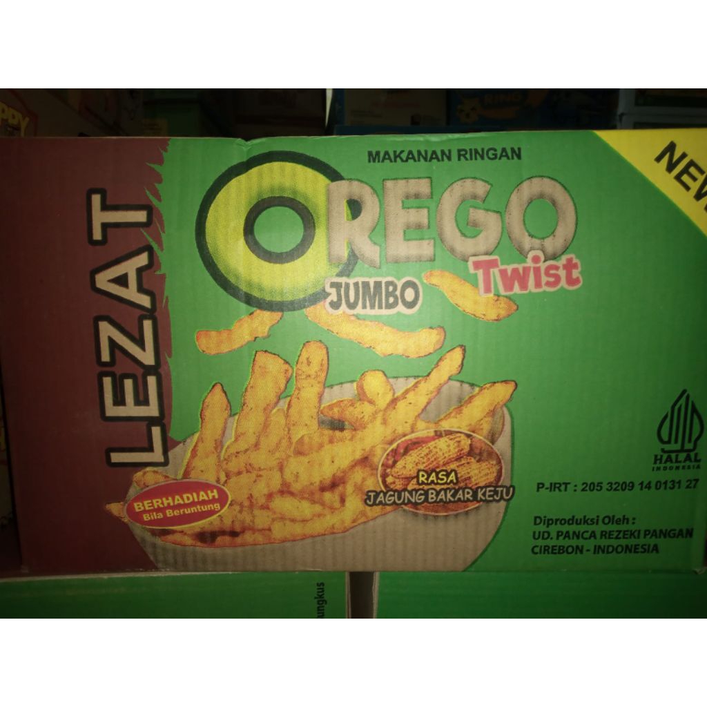 Chiki Berhadiah OREGO Jumbo Twist Lezat 1 Dus