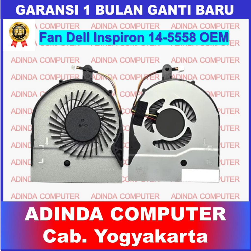 Kipas Fan Dell Inspiron 14 5558 5551 5552 5555 5559 5566 5758 5755 5759 5458 5459 1GRYN 01GRYN Vostr