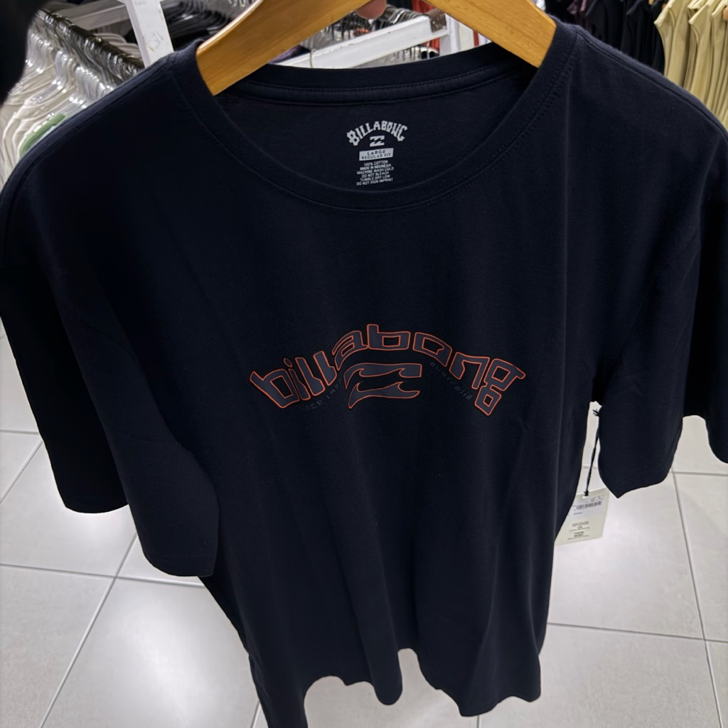 Kaos Pria Billabong Original Y2k Arch Dark Navy New