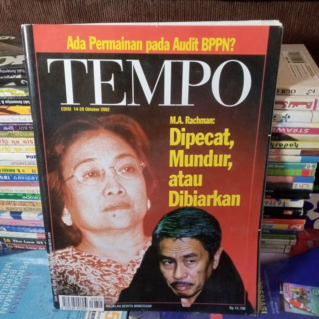 majalah tempo edisi Oktober 2002 138 halaman