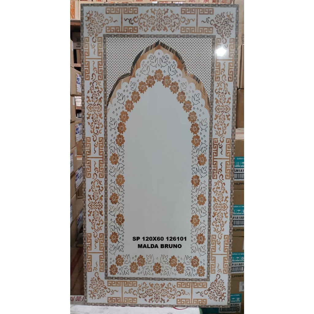 GRANIT MOTIF SAJADAH 120X60 126101 MALDA BRUNO MOTIF SAJADAH GRANIT 120X60 KILAP MOTIF SAJADAH GRANI