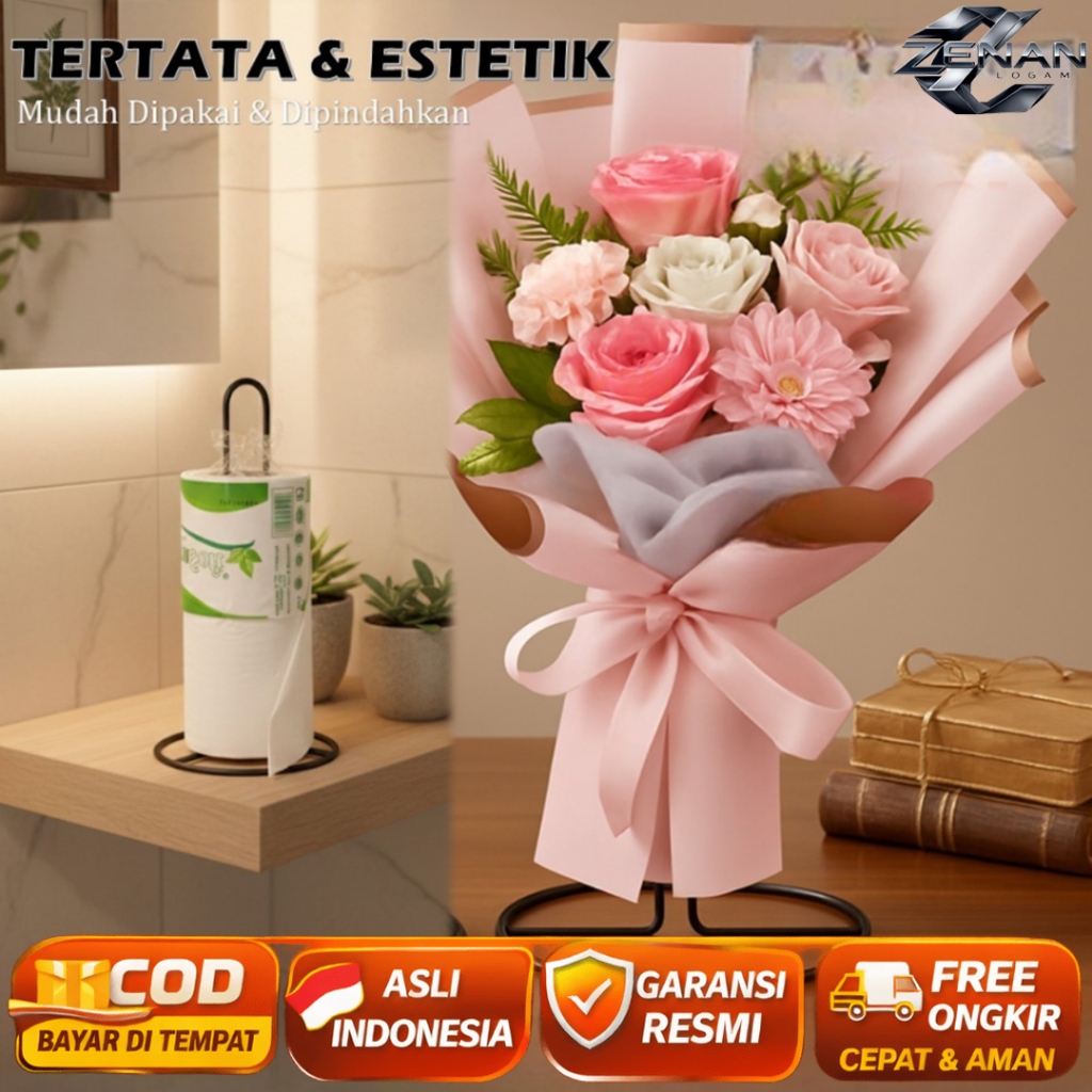 Tempat Tissue Gulung Tisu Dapur | Kitchen Roll Paper Towel Holder - Tempat Tisu Gulung Dapur