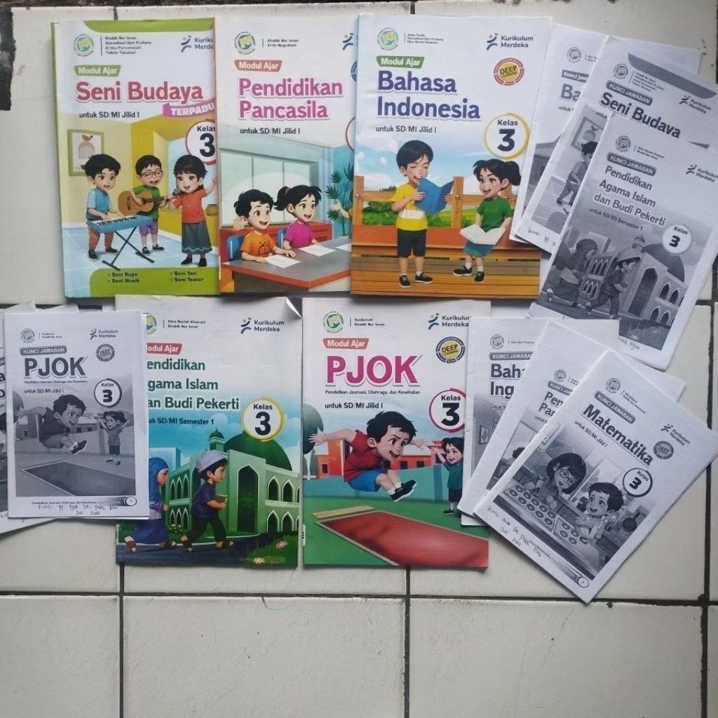 LKS KELAS 3 SD/MI + KUNCI (SEBAGIAN) SEMESTER 1, PUSTAKA PERSADA