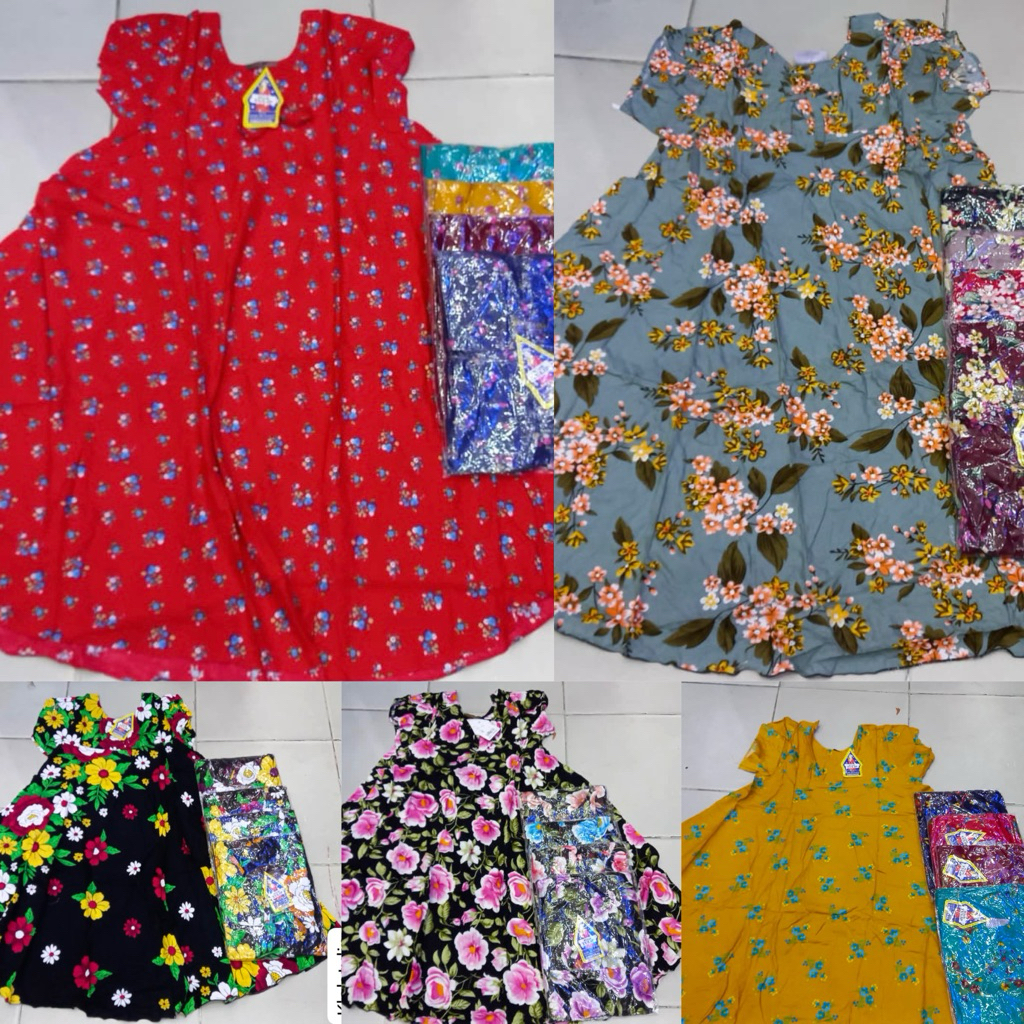Sari busana Klok Tulip Size Standar Matt Rayon/Sari Busana Daster / Sari Busana / Daster Tidur