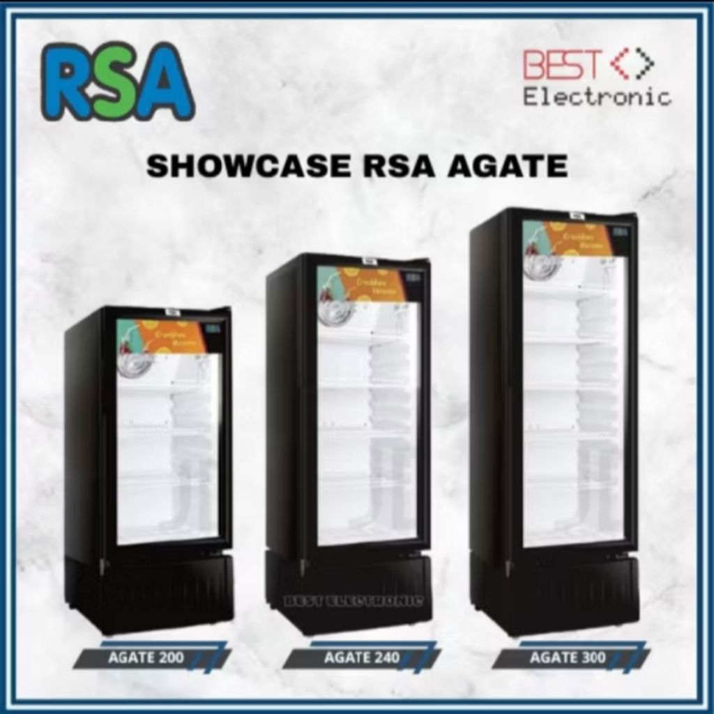 SHOWCASE RSA AGATE 200 / 240 / 300 / RSA AGATE240 AGATE-300 SHOWCASE COOLER