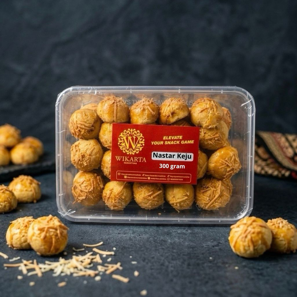 NASTAR KEJU MIKA nanas premium kue kering camilan kiloan 300 gram NASTAR KEJU CLASIK