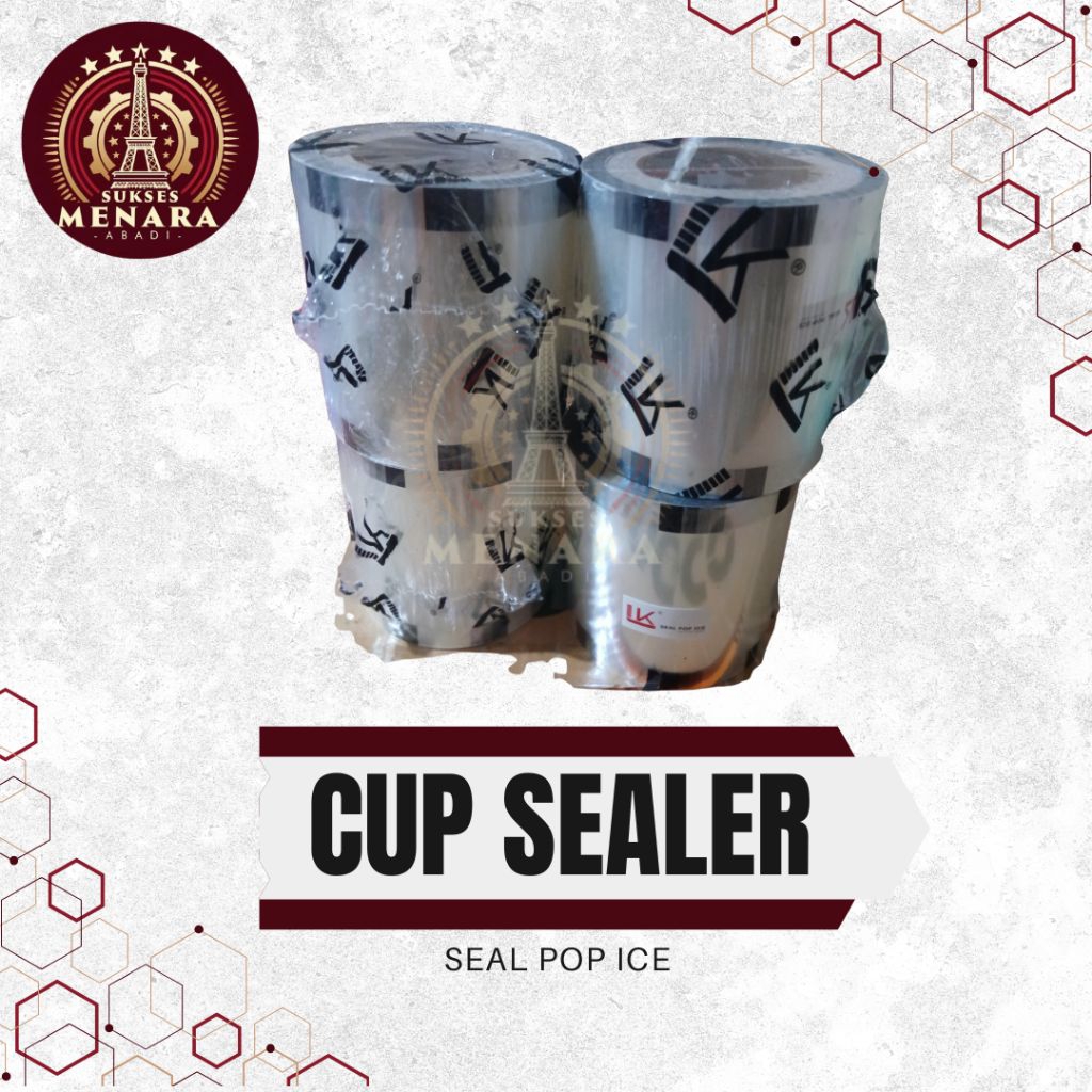 Plastik Sealer Minuman Polos Thai Tea Boba Jus Es Cup Press