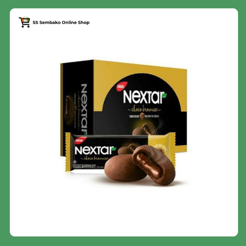 [SS ONLINE 100% ORI KARTON] NEXTAR Brownies Cokelat 1 KARTON isi 8 BOX – Kue Brownies Lembut