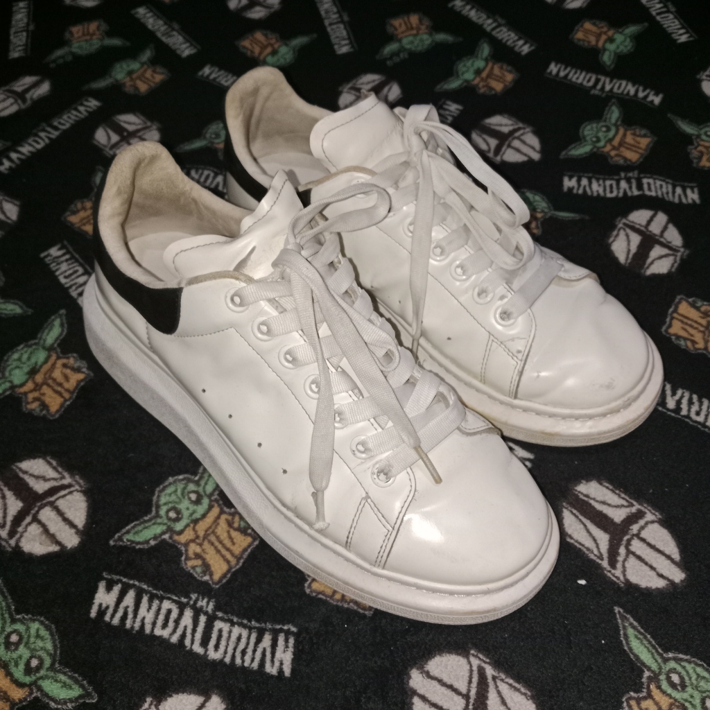 alexander mcqueen ukuran 43 second, preloved, sneakers putih, sepatu putih, sepatu pria, sneakers pr