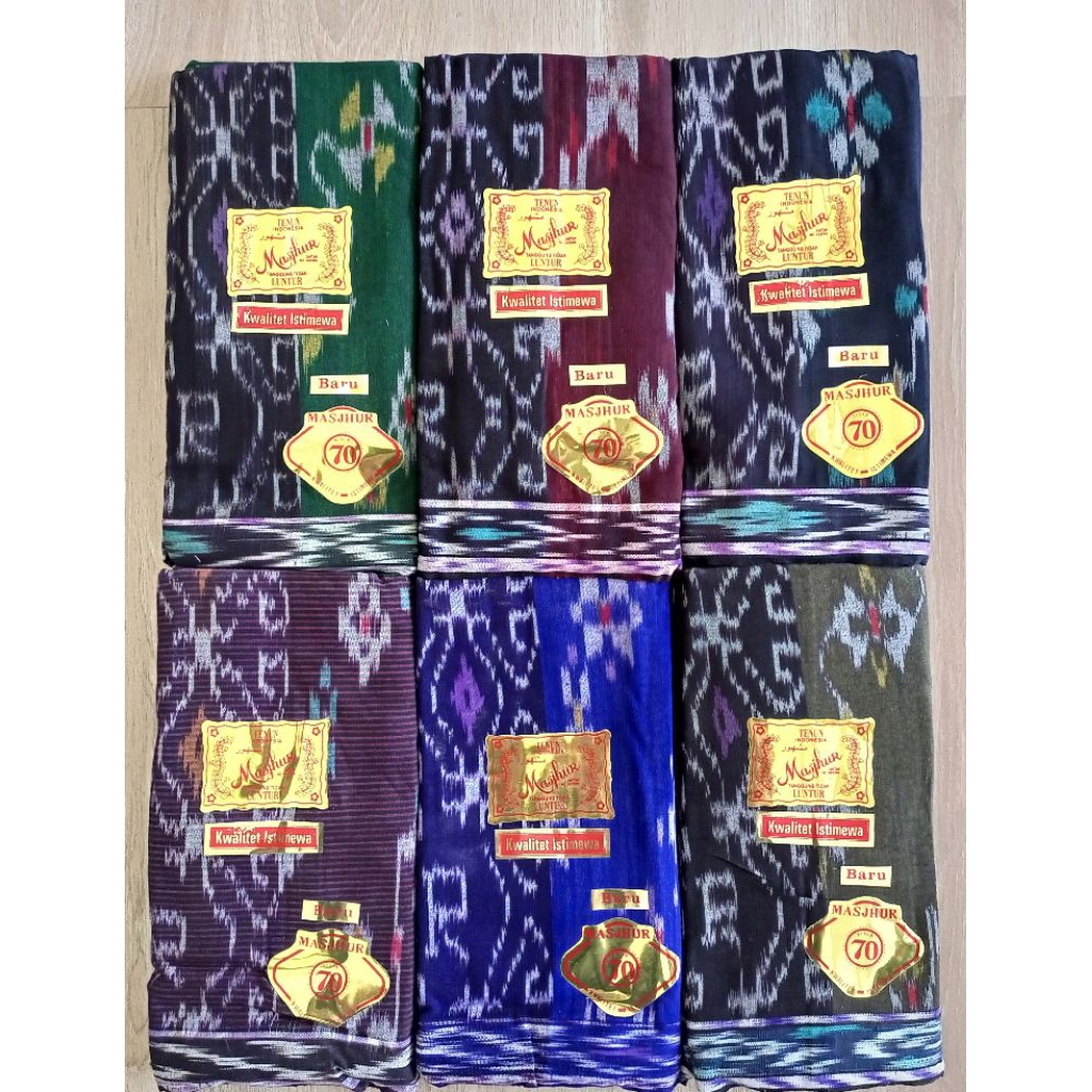 ( BARU) Sarung Tenun ATBM Goyor MASJHUR /MASYHUR /MASHUR klasik