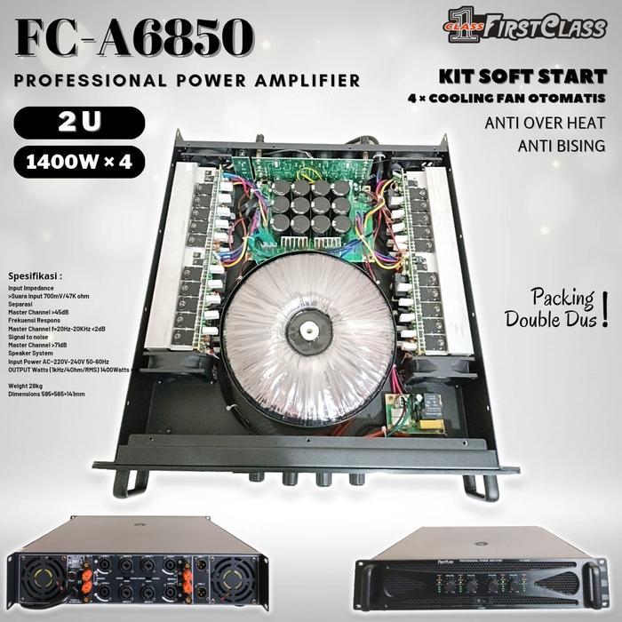 Power Amplifier Firstclass FIRSTCLASS FC A6850 FCA 6850 Original 4X1400 WATT