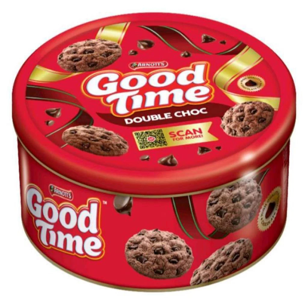 Makanan Ringan Good Time Biskuit Kaleng 133 Gram