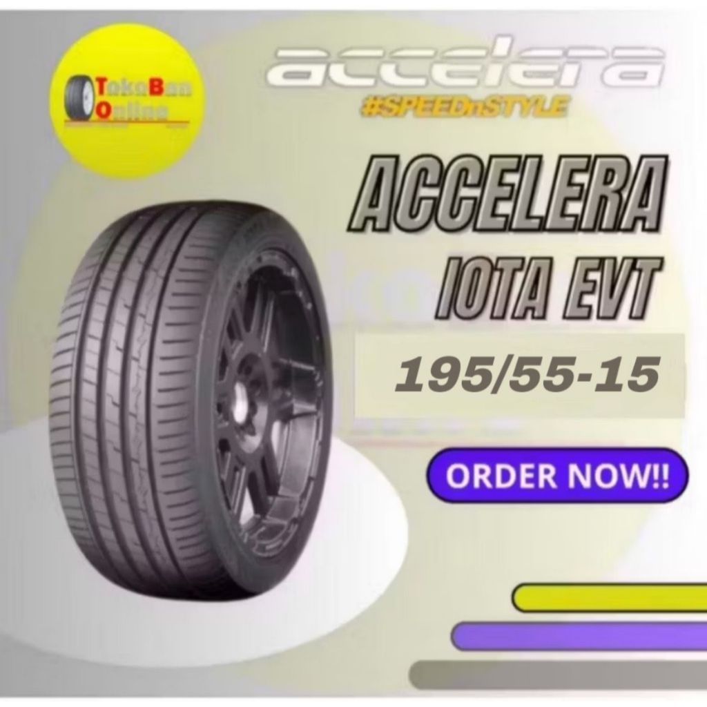 Ban Accelera 195/55 R15 195/55R15 195/55/15 19555 R15 19555R15 R15 R 15 IOTA EVT