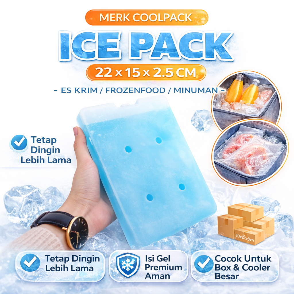 blue ice pendingin /  Ice Cool Box  /  Ice Pack Es Krim,Pengawet Suhu Rendah,Obat Pembeku