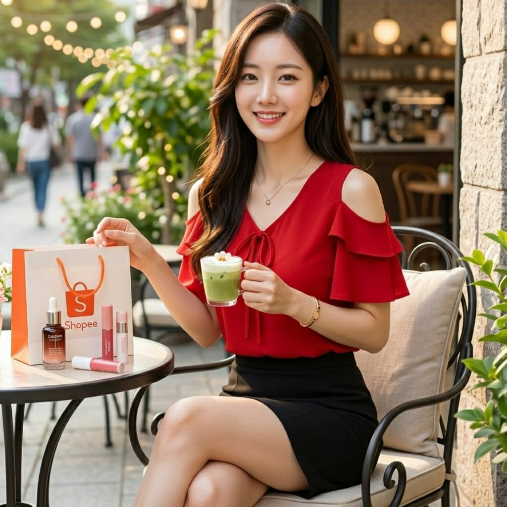 Blouse Wanita Bahu Bolong Korea | Atasan Wanita Bahu Bolong Pita Elegan Lengan Pendek Casual Fashion