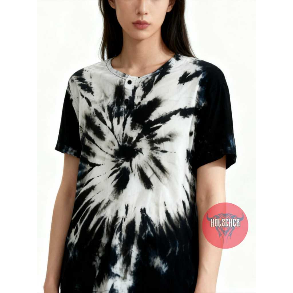 Kaos Tie Dye Bali Unisex Bahan Rayon Super Adem Baju Pantai Khas Bali Pria Wanita Atasan Pelangi