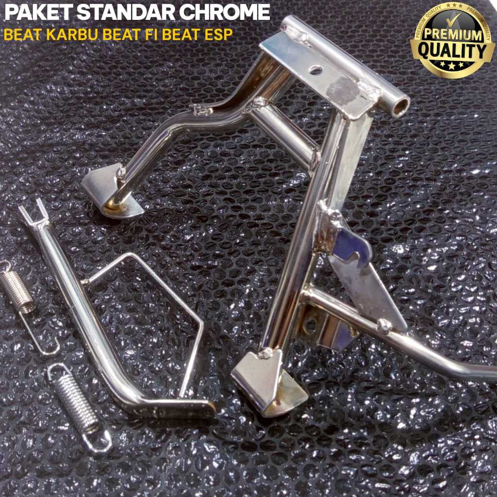 Paket Standar Tengah Standar Samping Chrome Beat Karbu Beat Fi Scoopy Karbu Spacy Karbu WJY55