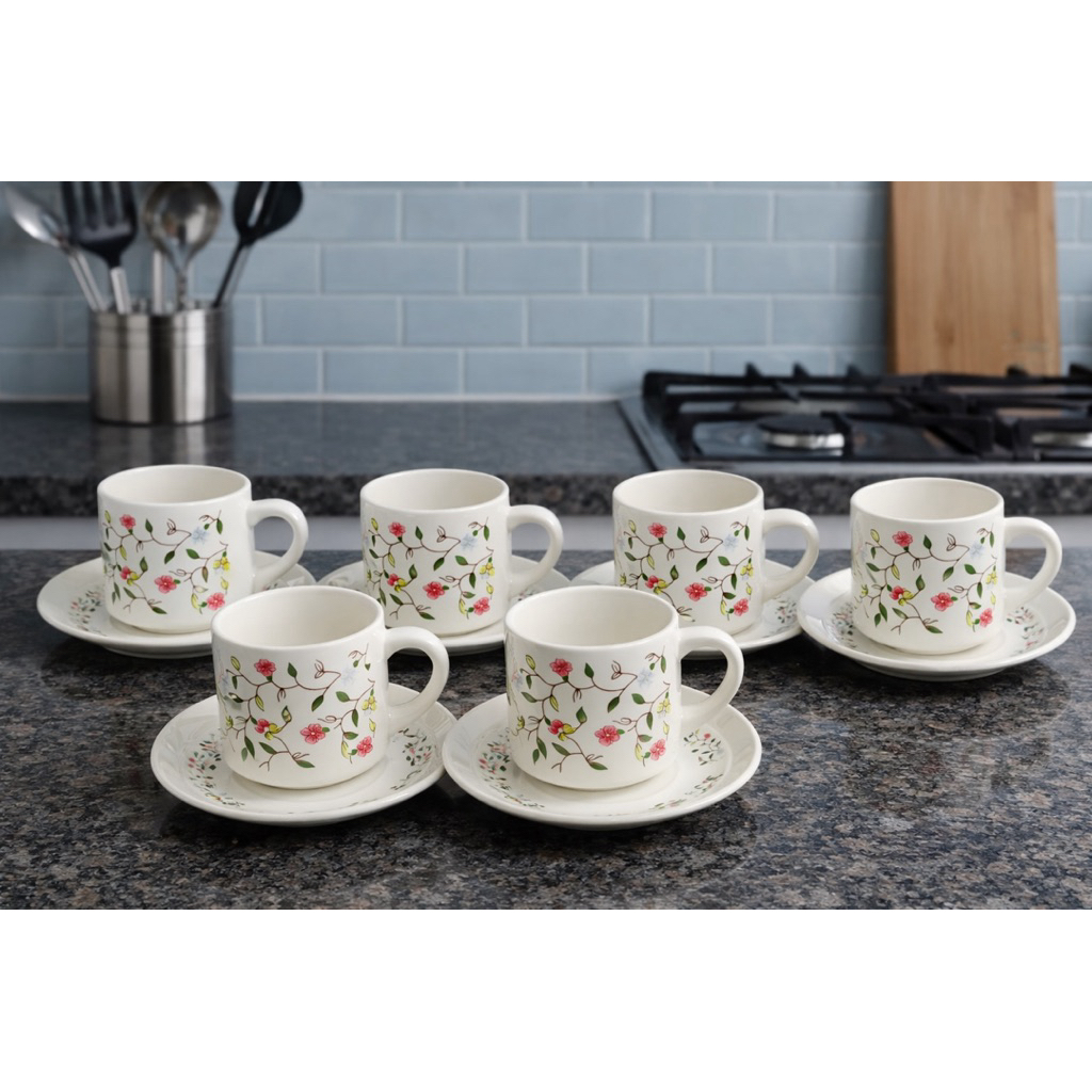 SET CANGKIR 12 PCS CUP & SAUCER SET