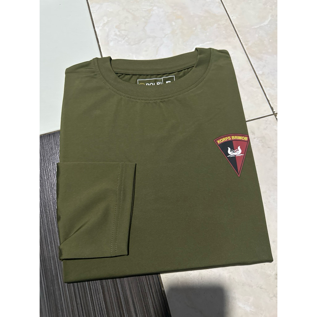 KAOS BRIMOB POLRI HIJAU