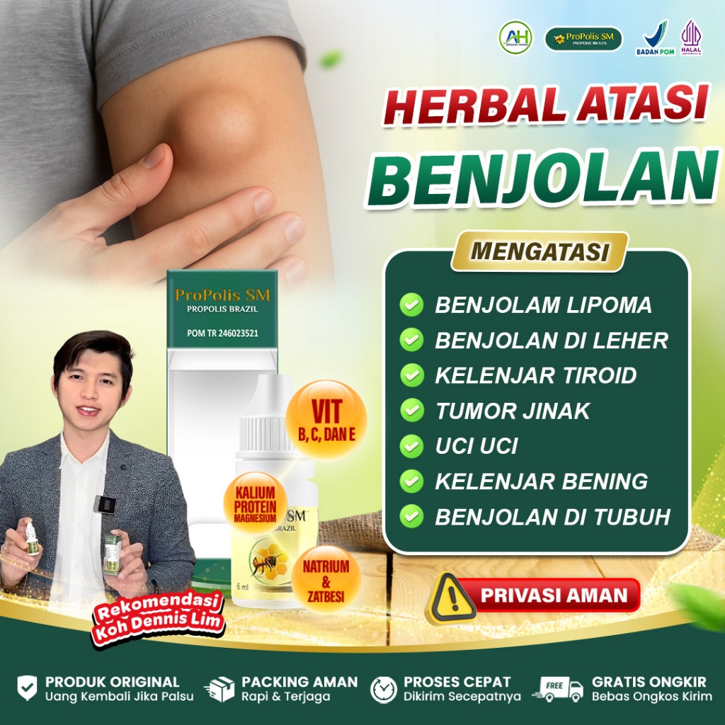 Obat Lipoma Benjolan Besar Benjolan Kecil Di Tubuh Leher Kepala Dahi Tangan Kaki Punggung Propolis