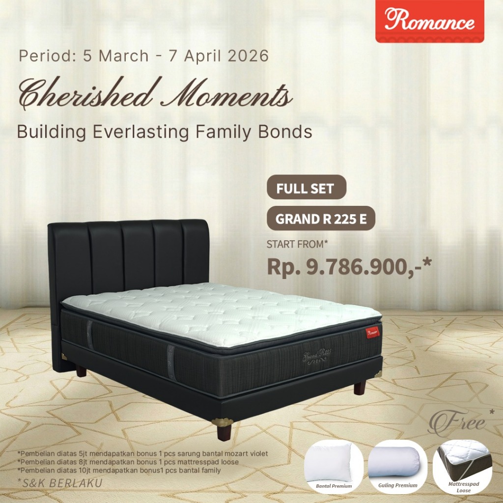Romance - Kasur Grand R225 E (FULL SET)