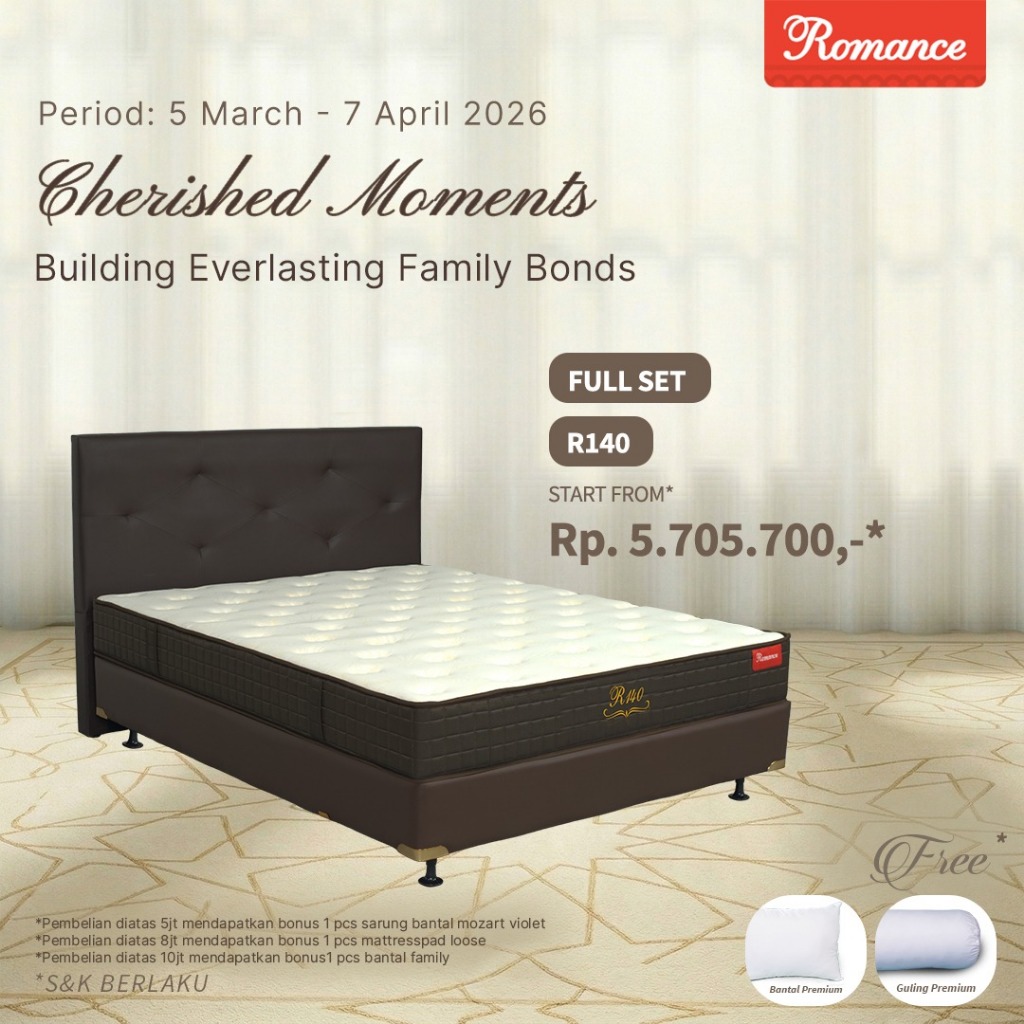 Romance - Kasur R140 (FULL SET) (Romance Grosir)