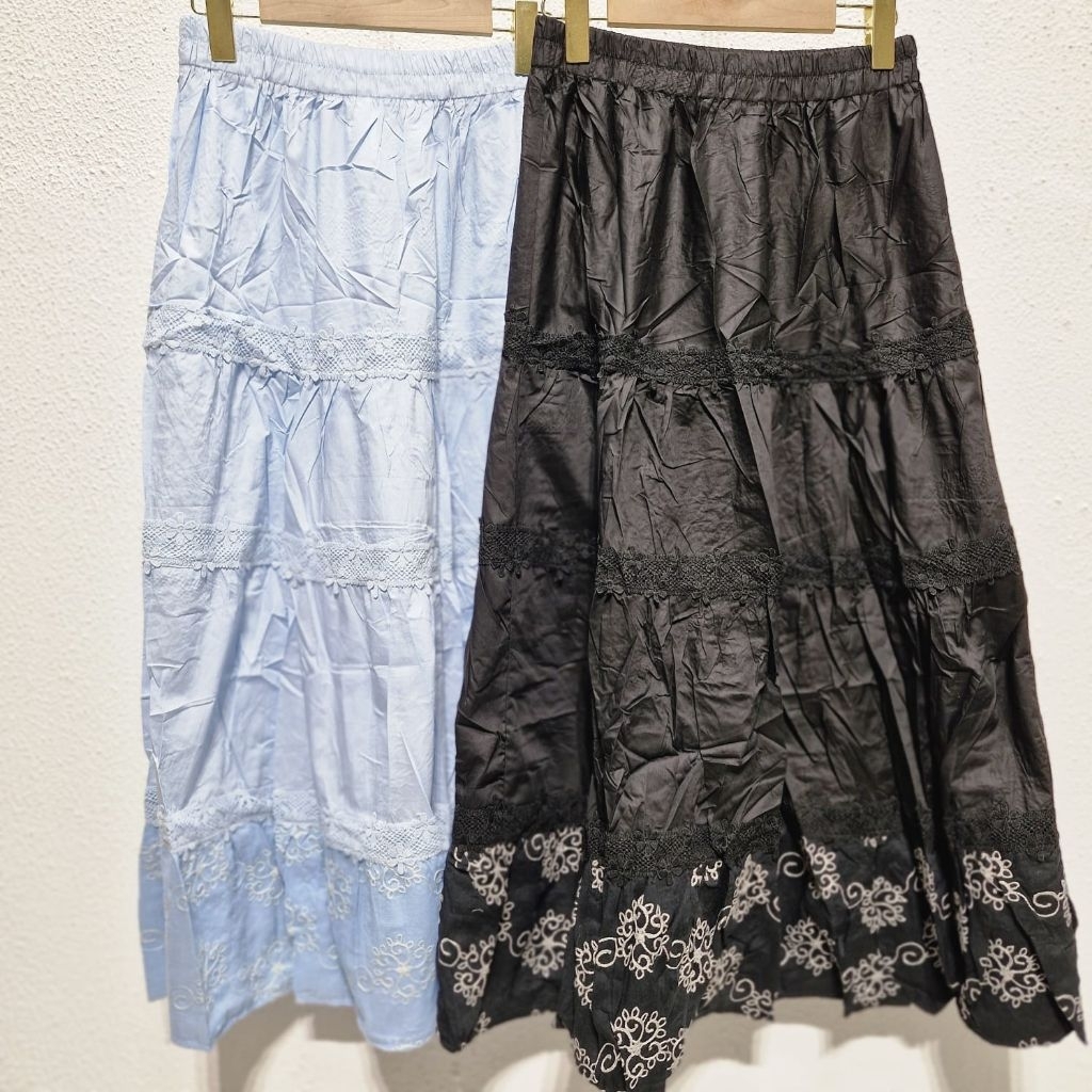 Rok bordir bawah wanita premium