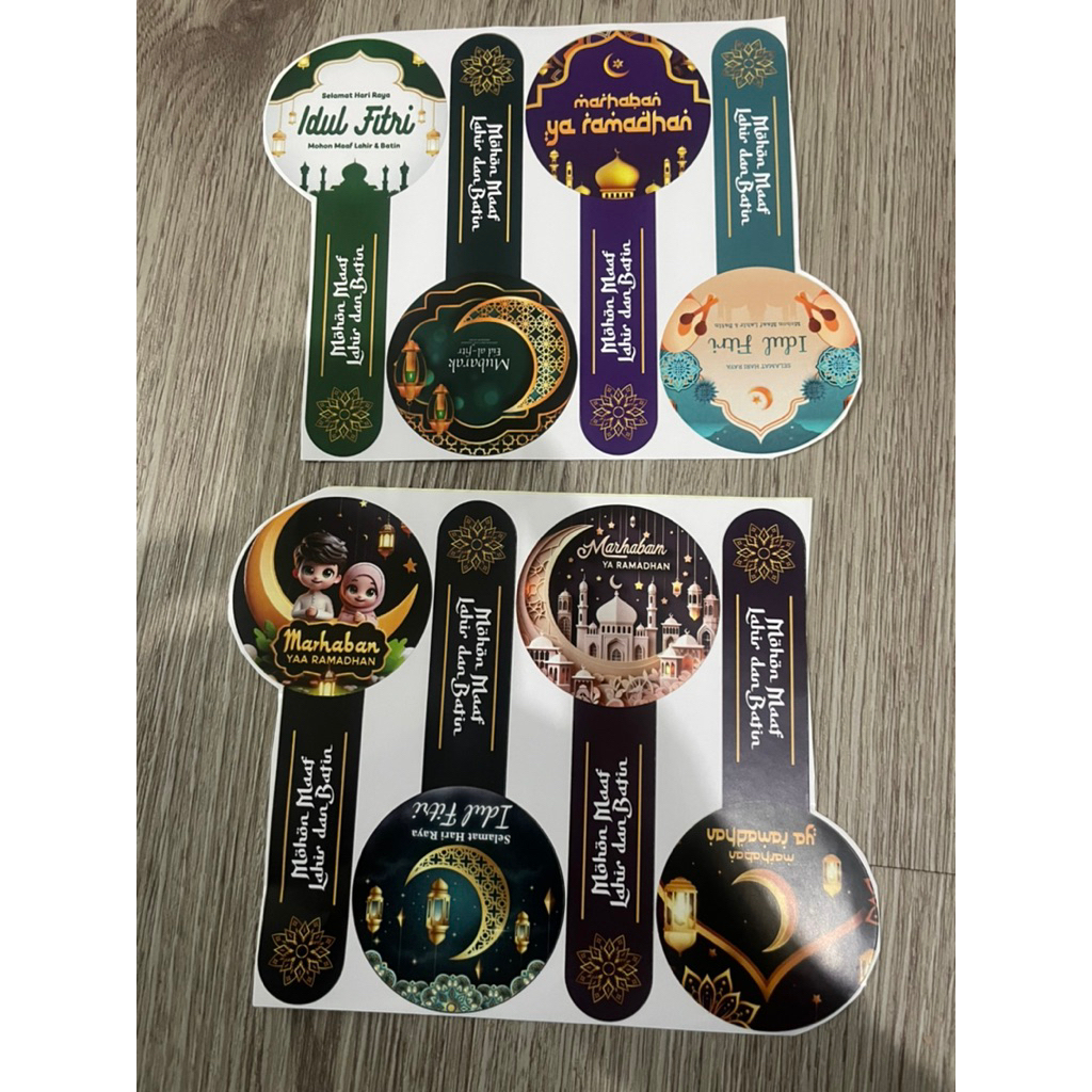 STIKER HAMPERS LEBARAN | Stiker Toples Kue Kering Lebaran
