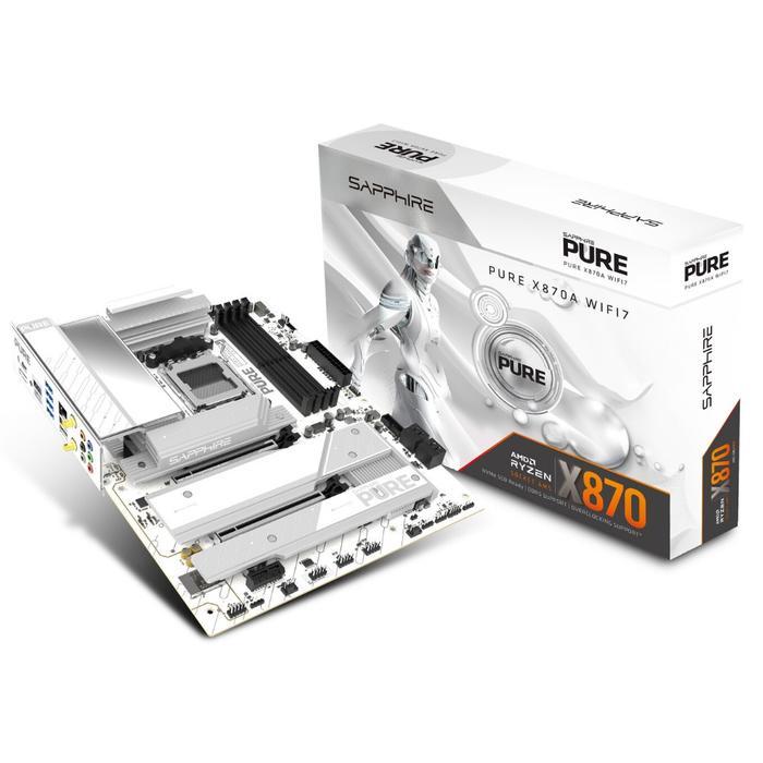 Motherboard SAPPHIRE PURE X870A WIFI7 (AM5, X870, DDR5, USB3.2, SATA3) - Sapphire X870A Pure