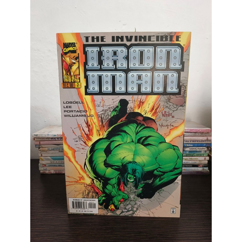 Komik Marvel The Invincible Iron Man #2 Dec 1996 Direct Edition Vintage Comic Book Import Rare Colle