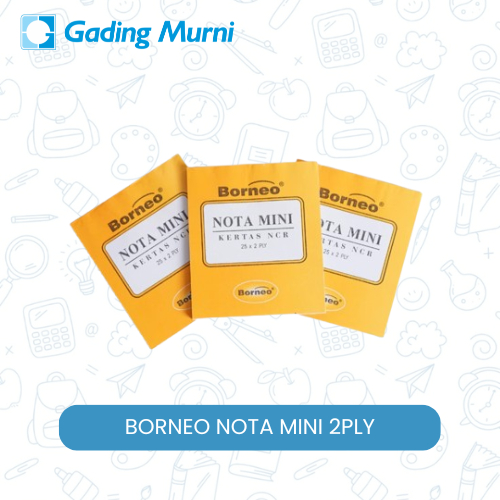 Borneo Nota Kontan Mini - 2 Ply (25 Lembar)