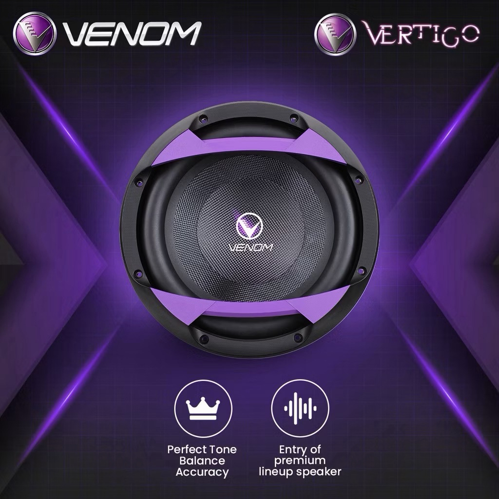 VENOM VERTIGO SERIES VT 12.1 SUBWOOFER MOBIL 12INC 160W SVC