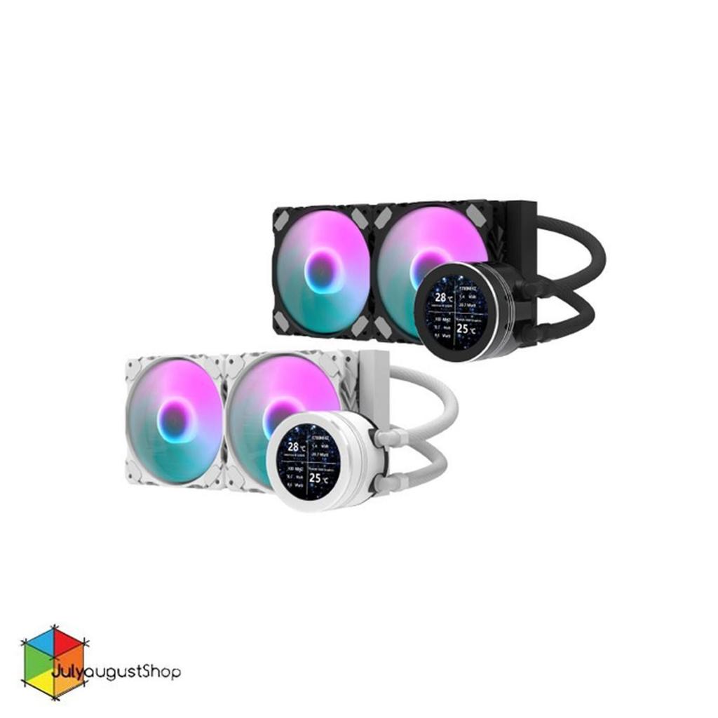 DARKFLASH NEBULA DN240S - 240mm AIO Liquid CPU Cooler with LCD 2.1 inch